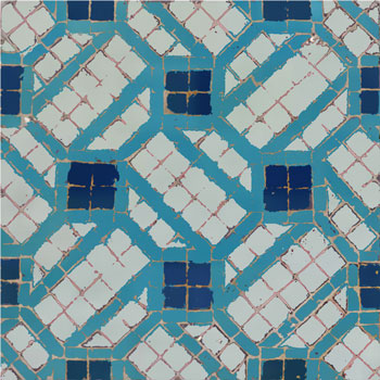 Mosaic House Moroccan tile Crochet 30-23-15 Cobalt Blue,   Turquoise,   celadon, celadon, green   solid zellige, mosaic, zellij, field, pattern, glaze 